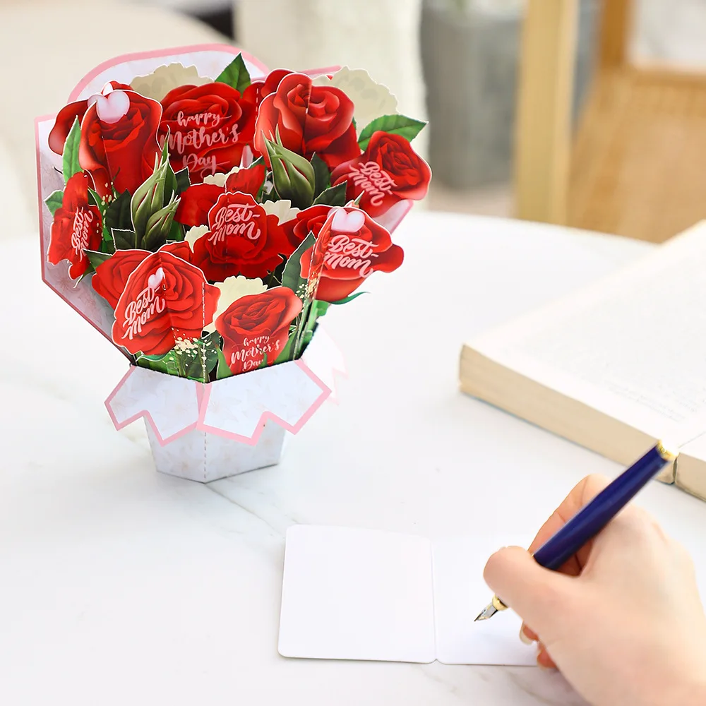 Explosive Christmas tree three-dimensional cards Christmas 3D cards flowers cards spot wholesale cross-border wholesale