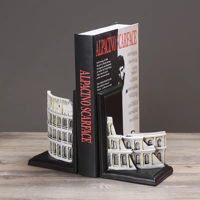 American Personality Bookend Decorative Study Room Decoration Ancient Roman Arena Triumphal Arch Book ends