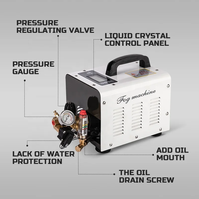 0.3L/MIN 120W Fog Pump Cooling Misting 60 Bar Fog System Fog Machine And Indoor Mist Cooling System