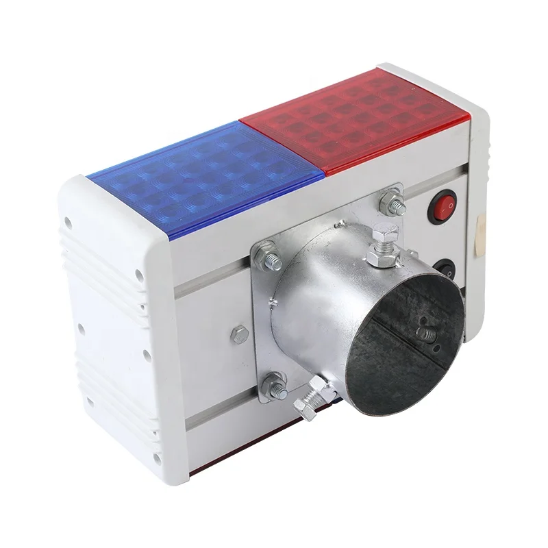 Solar Powered Double Sided 2 Groups Strobe Warning Lights Solar Road Hazard Red Blue LED Signal Flashing Light