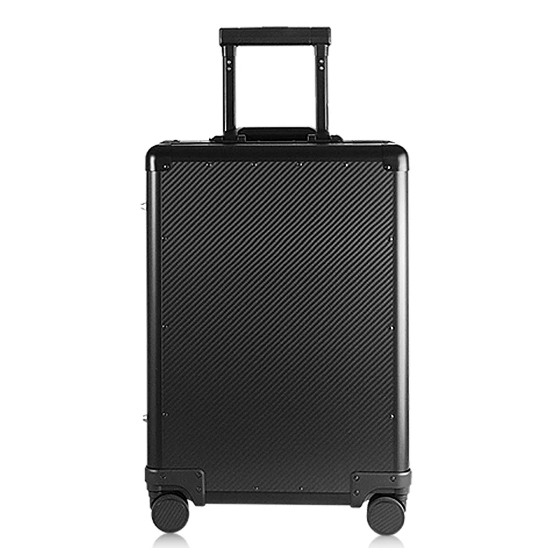 24 inch carbon fiber luxury suitcase set luggage travel trolly bag
