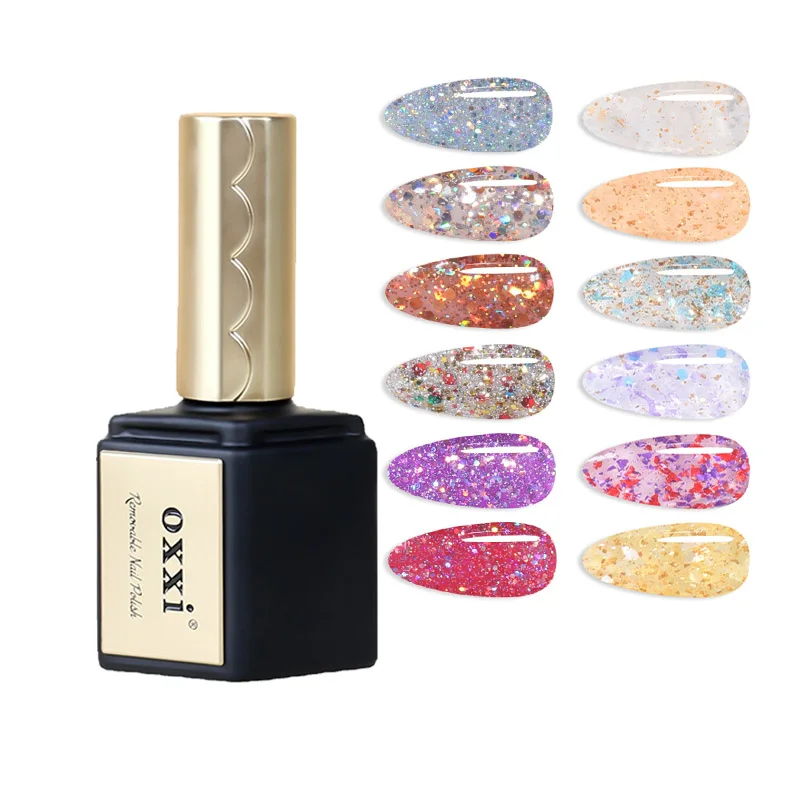 OXXI Private Label 15ml Soak Off Uv Gel Nail Polish Custom Color Long Lasting Esmalte Permanentes Gel Nail Polish