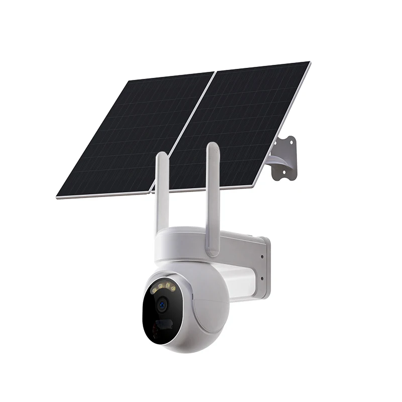 OEM Night Vision 3MP Solar Battery Powered Camera 4G SIM Card Wireless Security PTZ WiFi IP CCTV Outdoor PIR Alarm Camera
