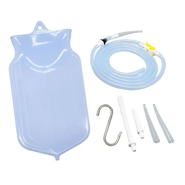 Silicone Enema Bag for Man and Woman Vagina Cleaning Tool Kit