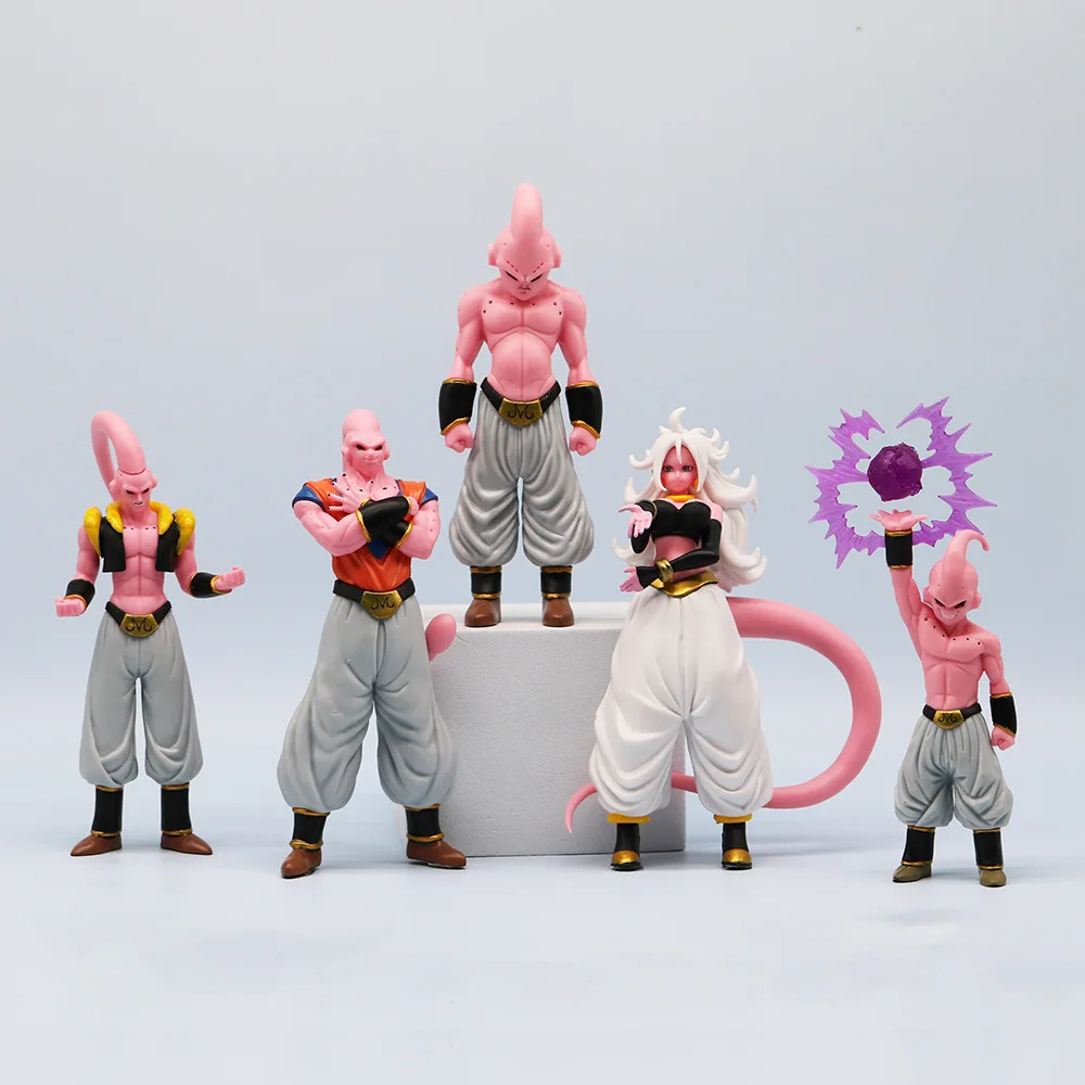 Holomorphic 8 sets Dragon-Ball Super Saiyan Son Goku PVC anime character model toys 8PCS/SET demon Buou Action Toy Figures