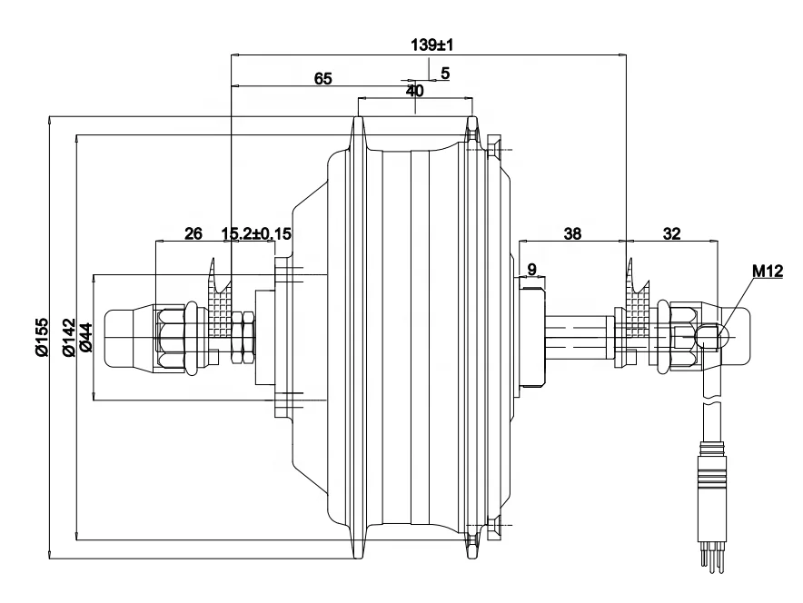 CZJB-105C good quality 500w 350w rear drive electric bike bicycle motor