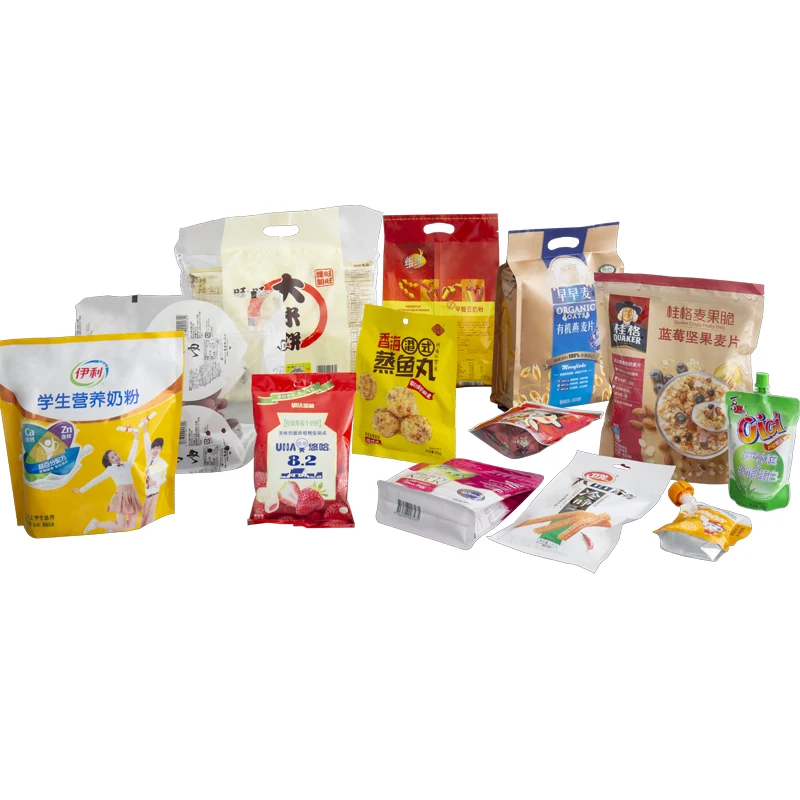 
Multi functional plastic three side sealing laminated film doypack pouch bag making machine manufacturer 