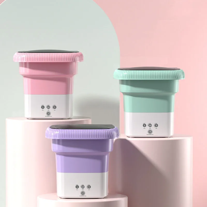 Underwear Socks Fully-automatic Electric Foldable Tub Laundry Washer Portable Mini Folding Washing Machine With Spin Dry