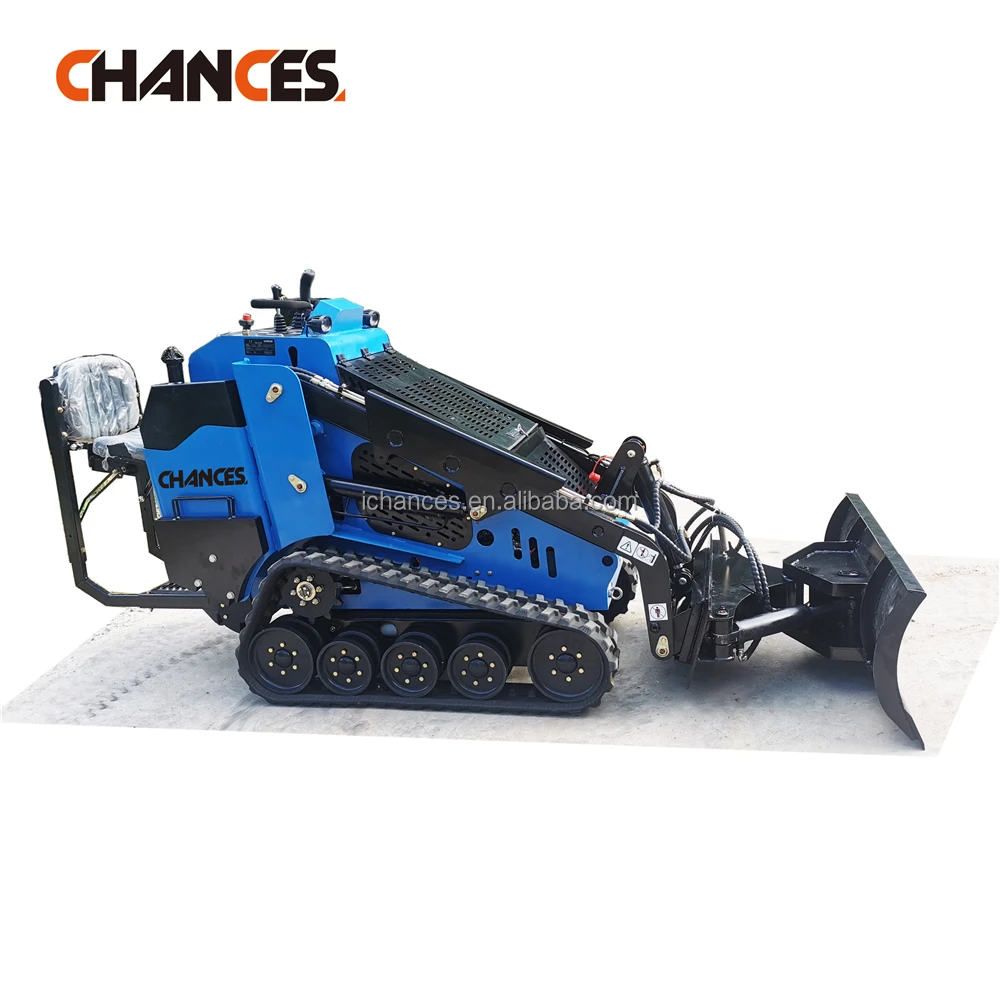 Mini skid steer loader with Perkins diesel engine hydraulic servo joysticks control EPA Diesel power directly from factory
