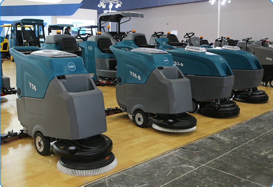 Y68-BElectric Ride-On Sweeper Cleaning Hotels Printing Shops Featuring Core Motor Pump Engine Gear Battery Plastic Brush