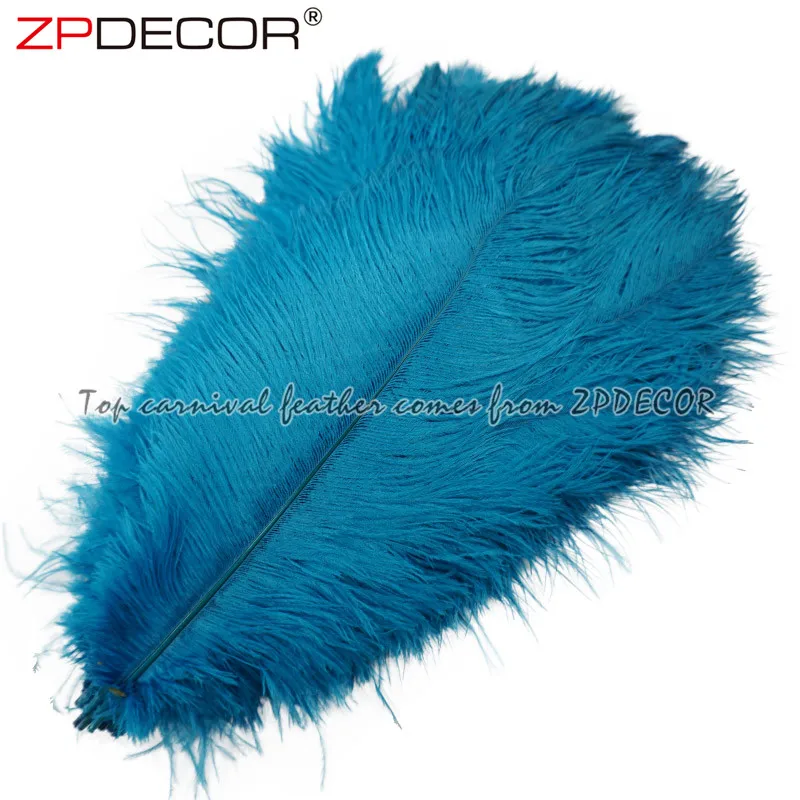 ZPDECOR оптовая продажа 35-40 см запас окрашенных страусиных перьев дешево для украшения свадебного центрального стола