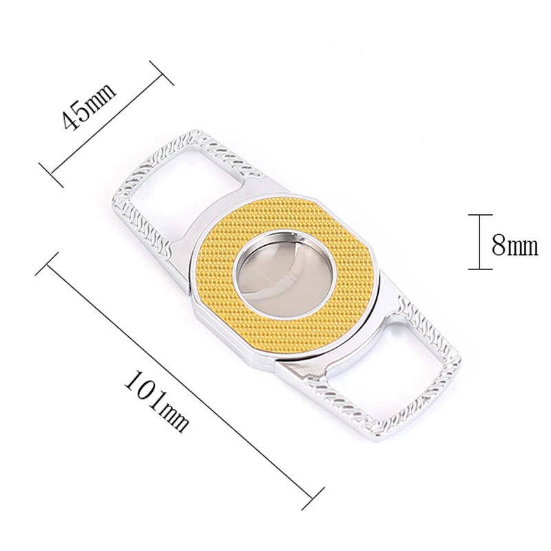 High Quality Wholesale Double Edge Stainless Steel Cigar Cutter Cigar Accessories
