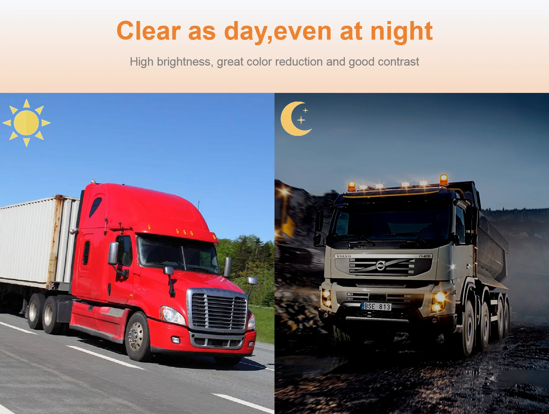 Bus 10.1 inch truck monitor DVR Camera Recorder System Bus monitor AHD Rear view Reverse camera Forklift Black box 24V monitor