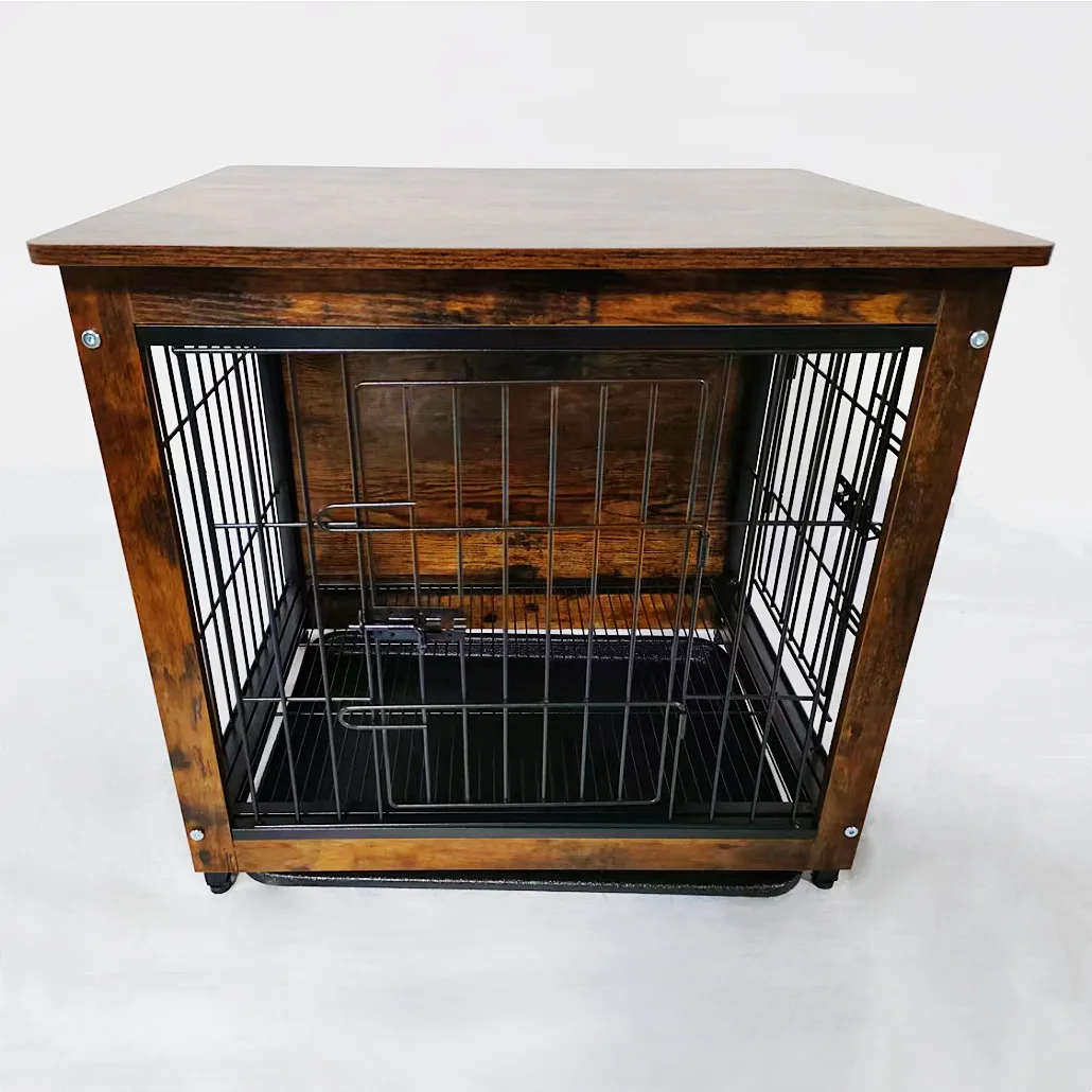 Heavy Duty Dog Crate Dog Cage with Sturdy Door Lock Large Strong Metal Dog Kennel Playpen with Removable Tray