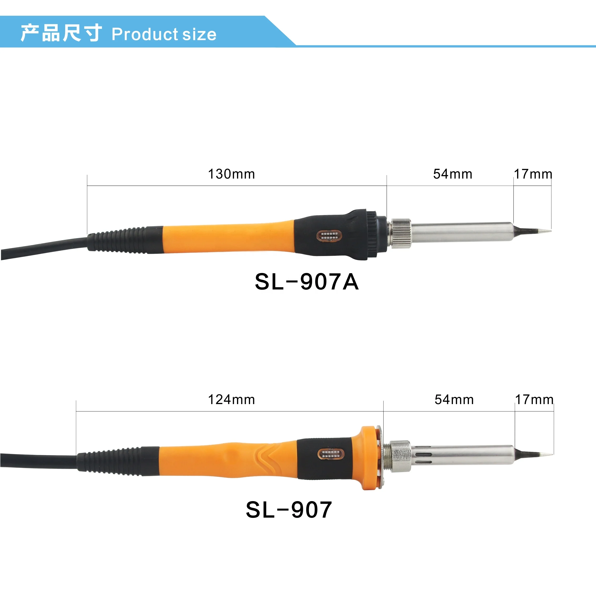 SUNSHINE Heating Core Anti Slip Silicone Sleeve 907A Tin Soldering Irons For Sale