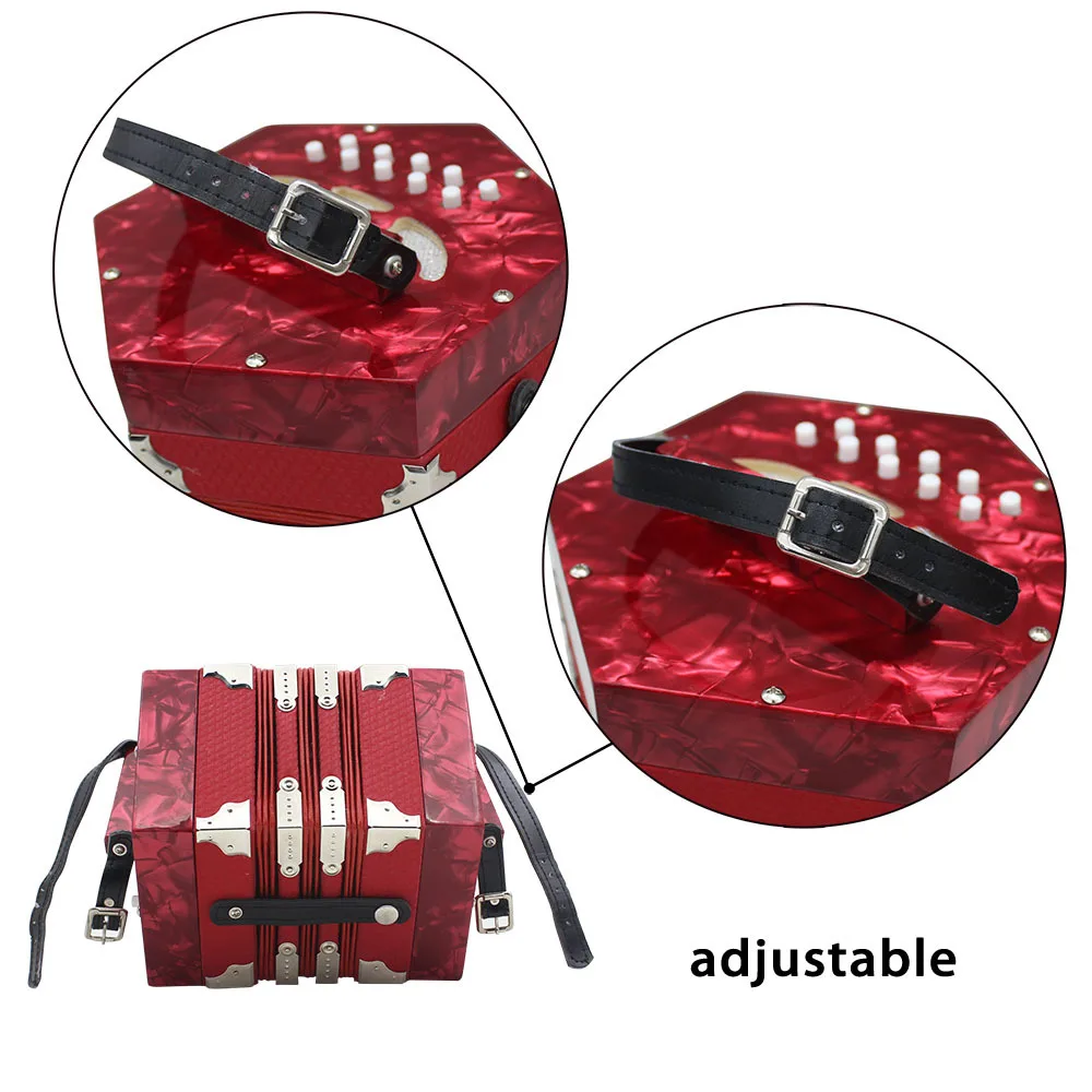 Kids 22 Keys Accordion 8 Bass Blue Children Accordion Professional Beginner Small Correas Acordeon Keyboard Instruments