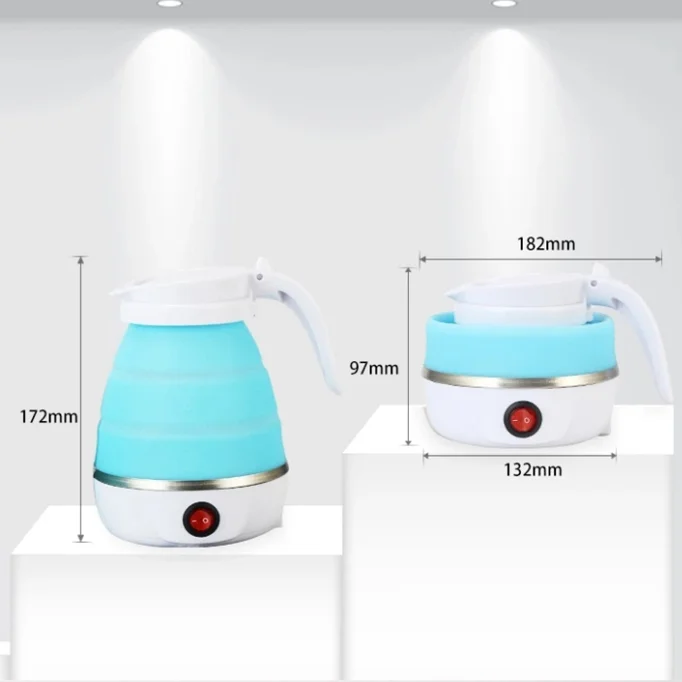 cheap Baby Grade Silicone Hotel Thermal Insulation Small Kettle Travel foldable water heater