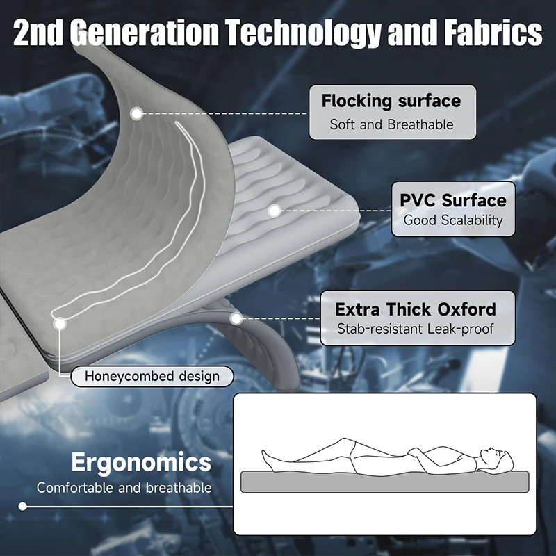 Car inflatable mattress inflatable off-road  truck air cushion rear seat camping bed thickened car sleeping