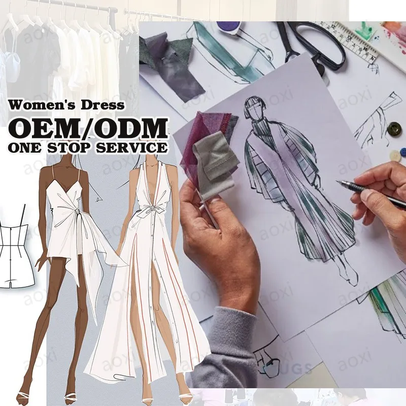 Verified Factory Fashion Garment Oem Clothing Manufacturers For Customs Clothes Apparel Design Service OEM Casual Womens Dress