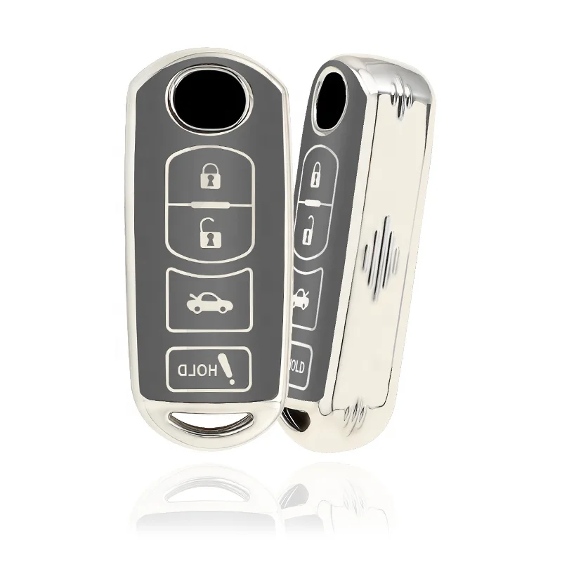 car key case Key Fob Cover for Mazda CX-5 CX-3 CX-9 MX-5 Miata For Mazda 3 6 Accessories 4 Buttons TPU Key Case