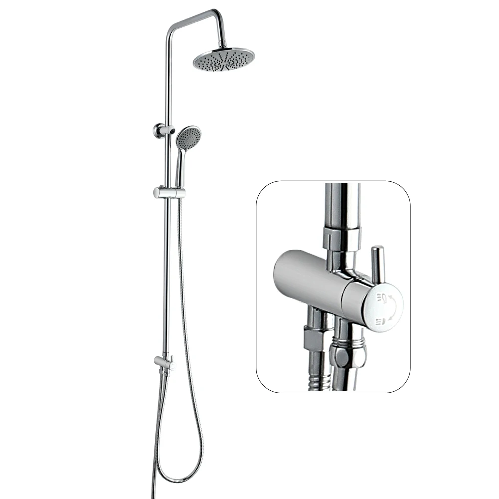 Vaguel Economic Factory Bath Rain Shower Faucet Chrome Rainfall Shower Set System Bath Shower