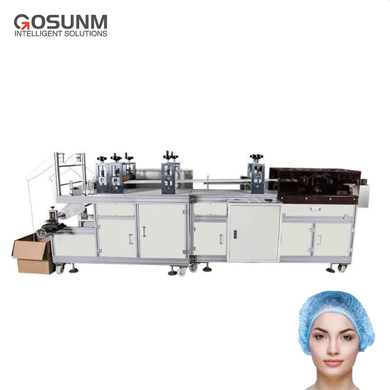 Профессиональная фабричная линия по производству колпачков для душа на заказ, одноразовая полностью автоматическая машина для производства нетканых колпачков для душа