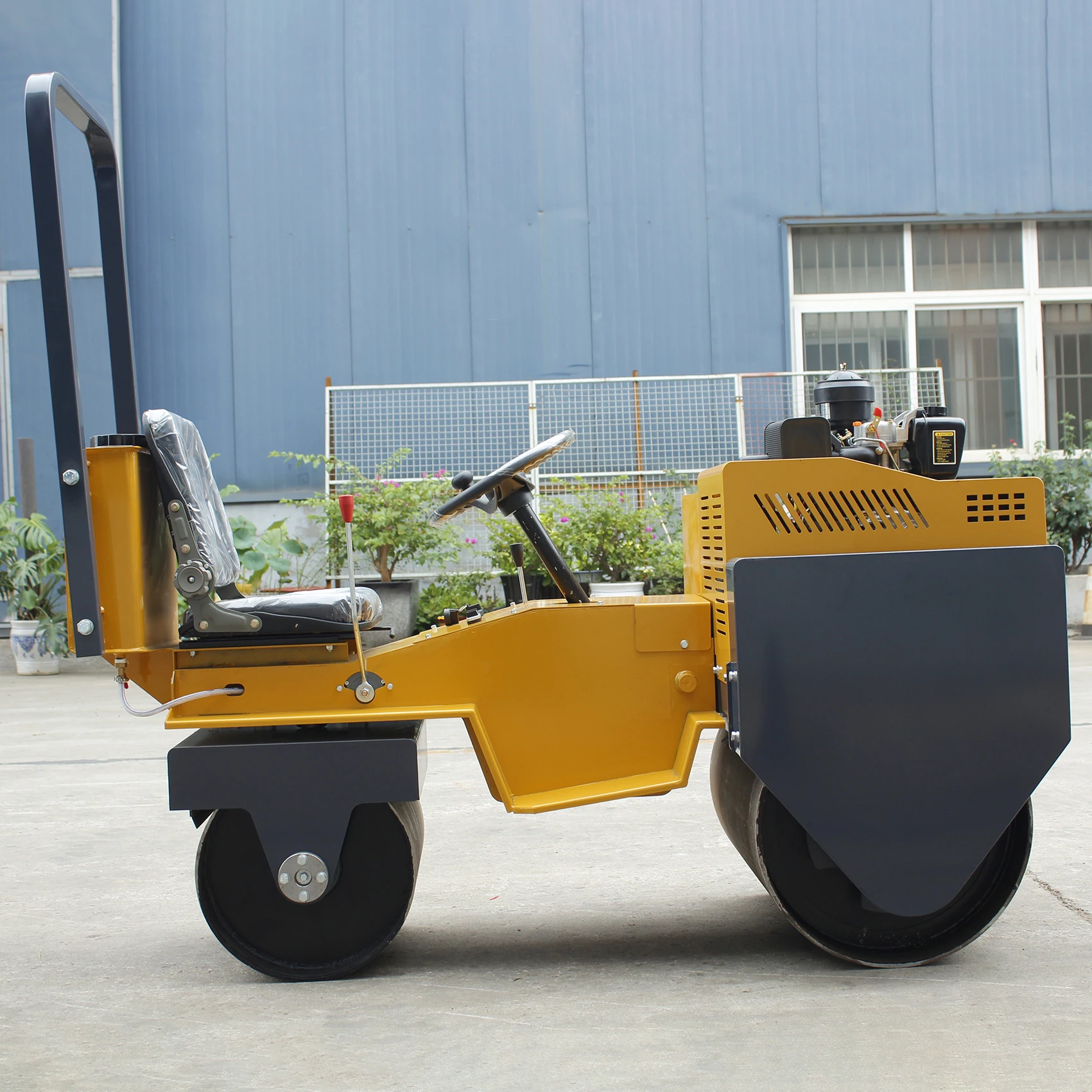 1 ton 2 ton 3 ton single drum vibratory compactor gravel double drum roller compactor asphalt ride on mini ground road roller