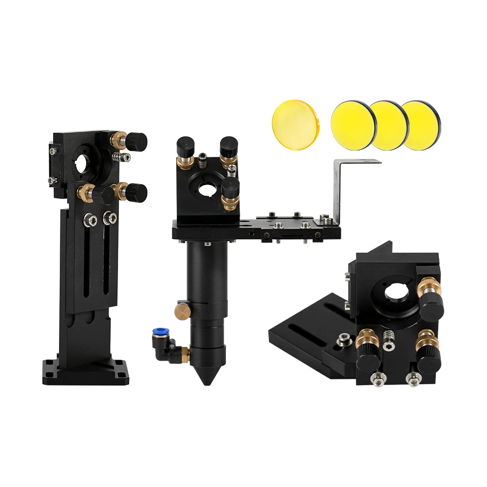 Cloudray E Series Laser Head Sets a With Znse Focus Lens and SI Reflective Mirrors 25mm for CO2 Machine