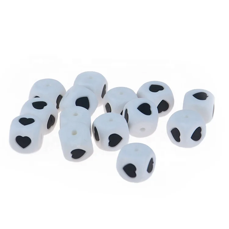 Chew Soft Hot sale Food Grade Safe Jewelry Making Gift for Infant Star Letter Customized Teether for Silicone Beads