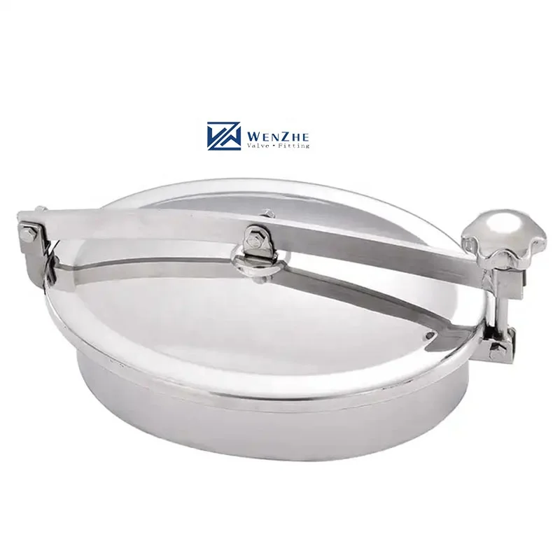 WZ Stainless Steel 304 316 316L without pressure tanks mini type manhole oval cover