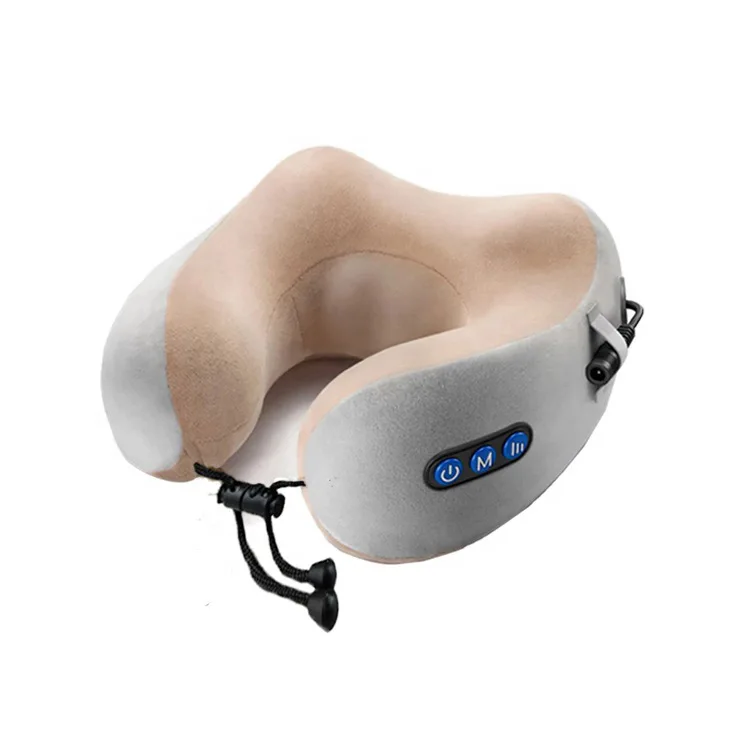 2019 home use business trip travel electric U shape massage pillow soft neck massager