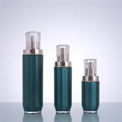 Emerald Green 4 oz Cosmetic Bottle Luxury Cosmetic Plastic Cream Jar