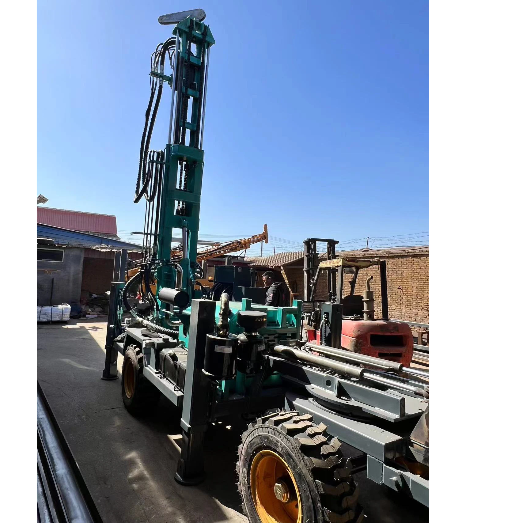New popular portable 160 meters Top-ranking water well rotary drilling rig machine for sale
