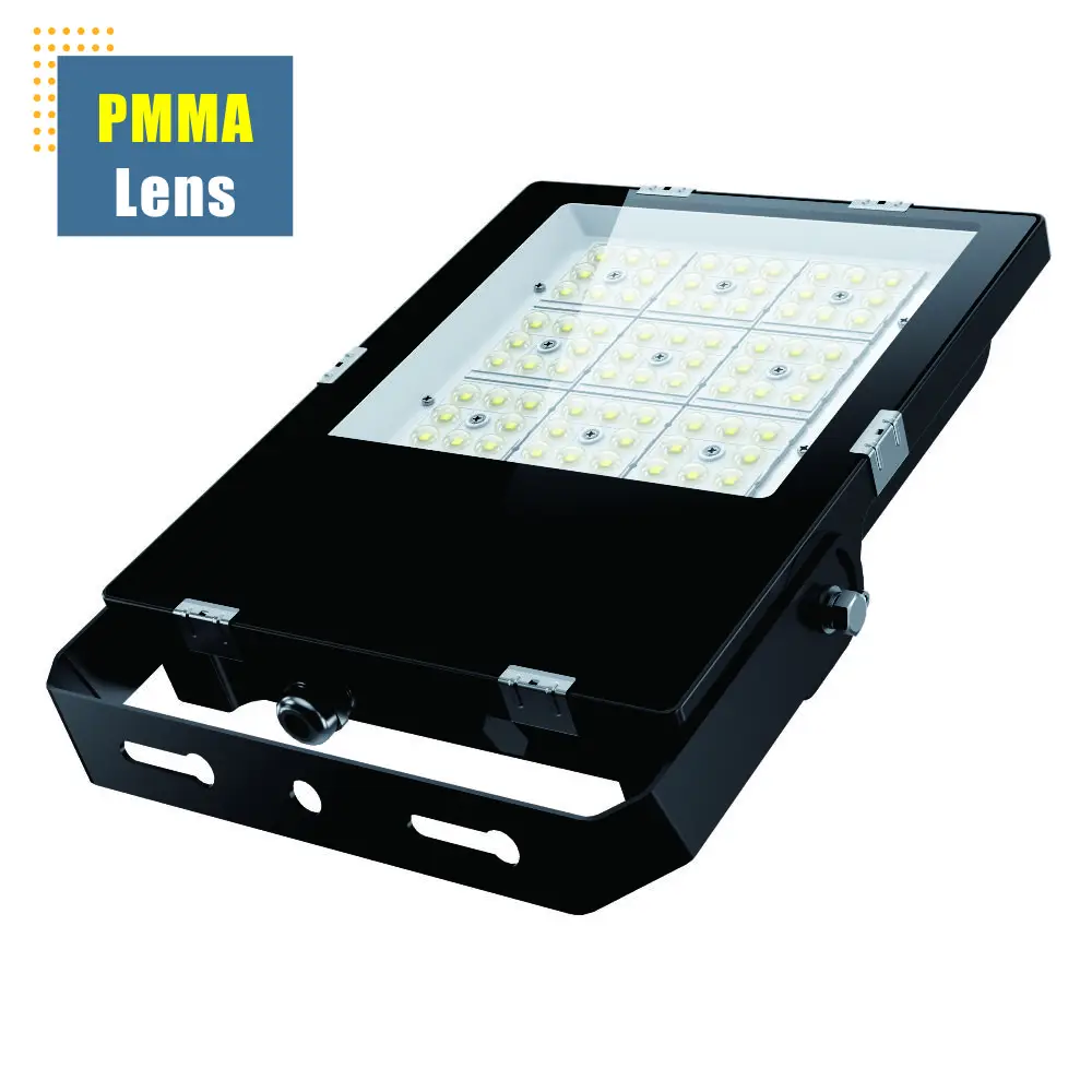 Led Flood Light Factory Price 150w 100-277Volatge 22500lm P45Degree IP66  Low Spill Light  5  Years Warranty