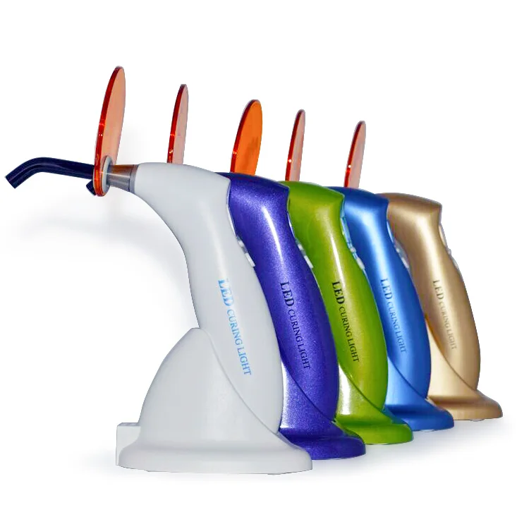 Colorful Led Curing Light Dental 5W Blue Wireless 1500mW Cured Resin Lamp  Laboratory Equipment