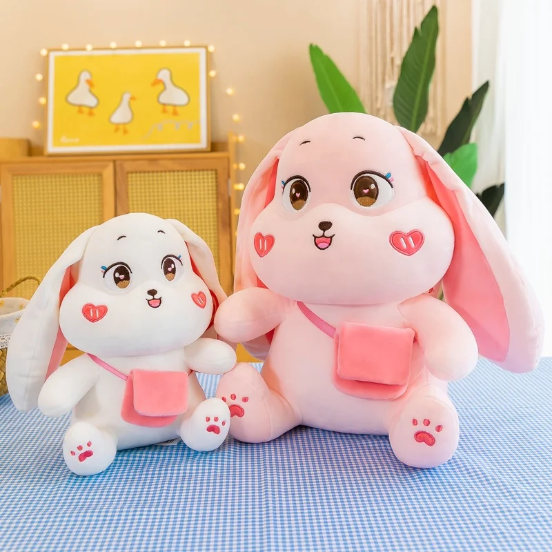 Big Fat Rabbit Doll New Arrival Custom Stuffed Animal Toys Plush Big Face Rabbit Plush Toys Free Samples Wholesale Baby Unisex