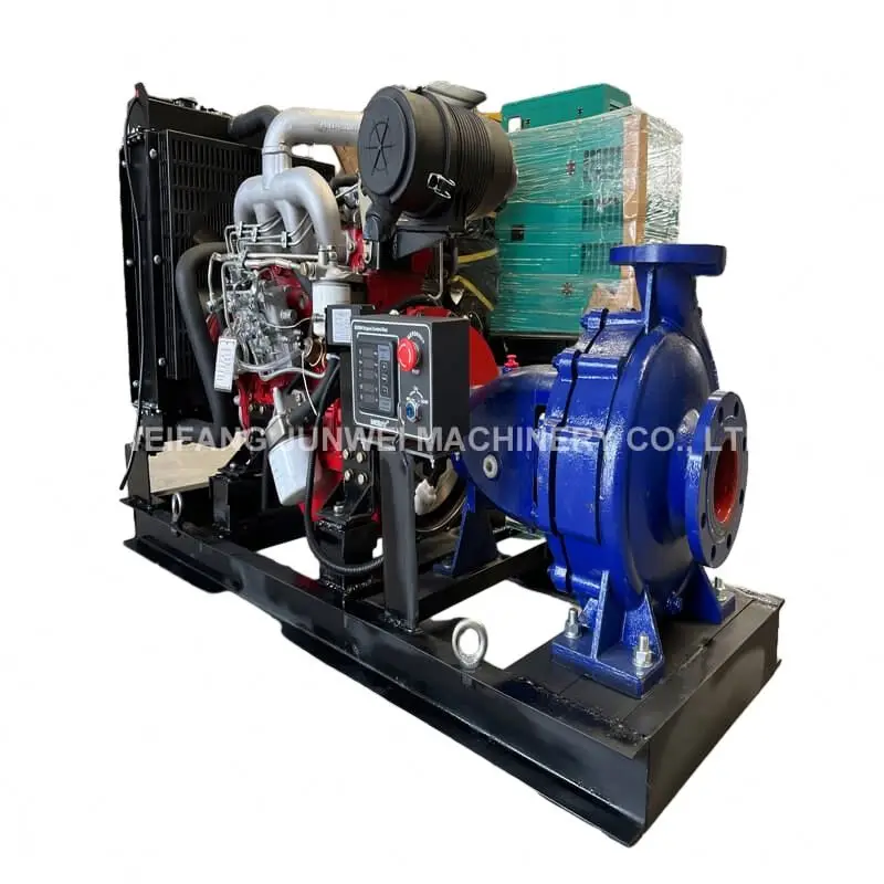 8 inch and 10 inch diesel engine water pumpSingle cylinder engine agricultural diesel pump set