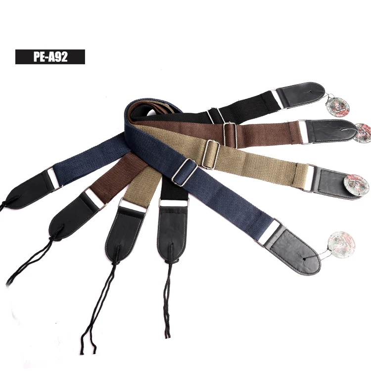 
 Оптовая продажа с фабрики, регулируемые хлопковые аксессуары для акустической гитары, ремешок  