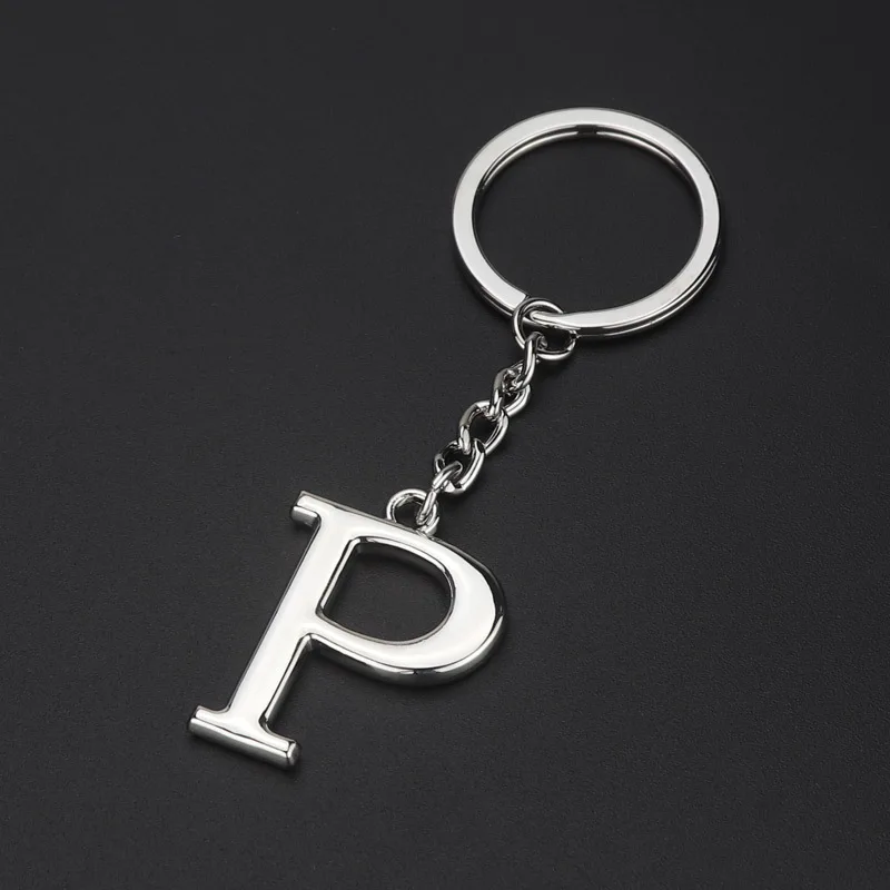 Alpha A-Z Hand Keychain for Women Purse Charms for Handbags Unique Toys Alphabet Initial Letter Pendant with Key Ring