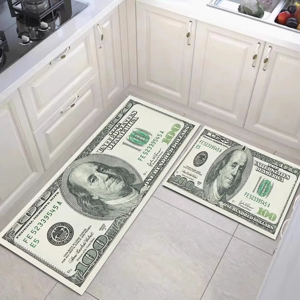 Money 100 dollar bill rug