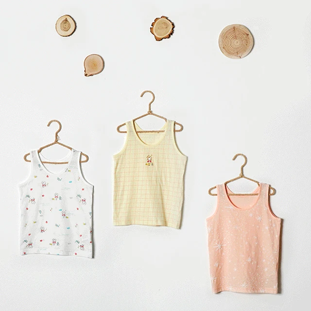 
DIY logo custom print tanktop summer of cartoon Children Infant Singlets 