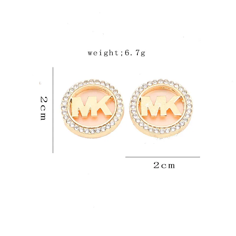 New Arrival Designer Jewelry Brand Earrings Luxury Letter Gold Stud Earrings for Women Jewelry Making