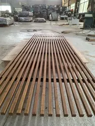 2022 new design solid strand woven bamboo grilling solid bamboo grating keel/panel/strip