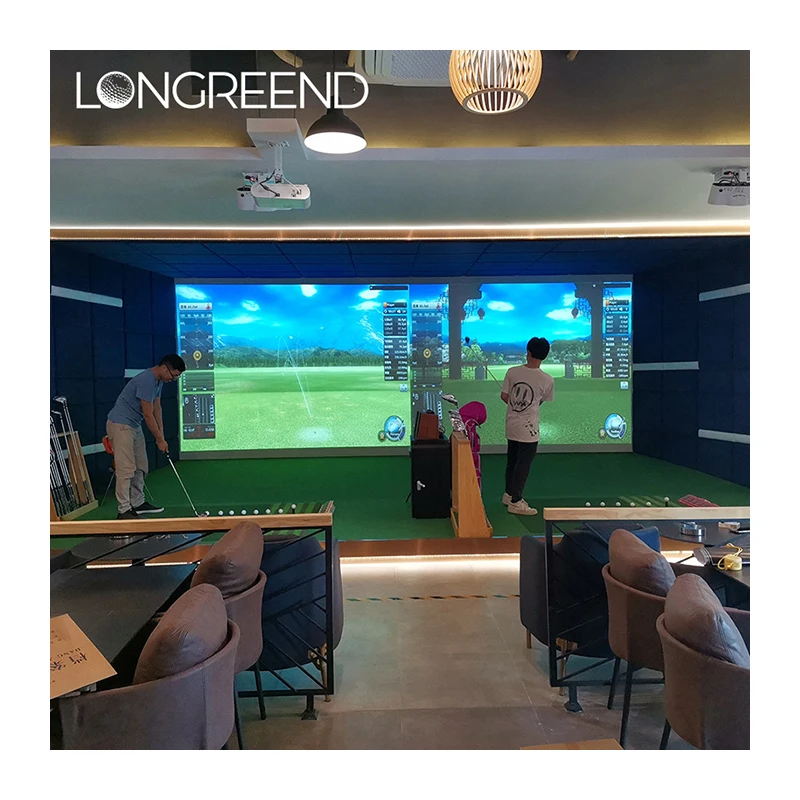 LONGREEND Luxury golf simulator Simulated golf high-speed camera detection Indoor golf