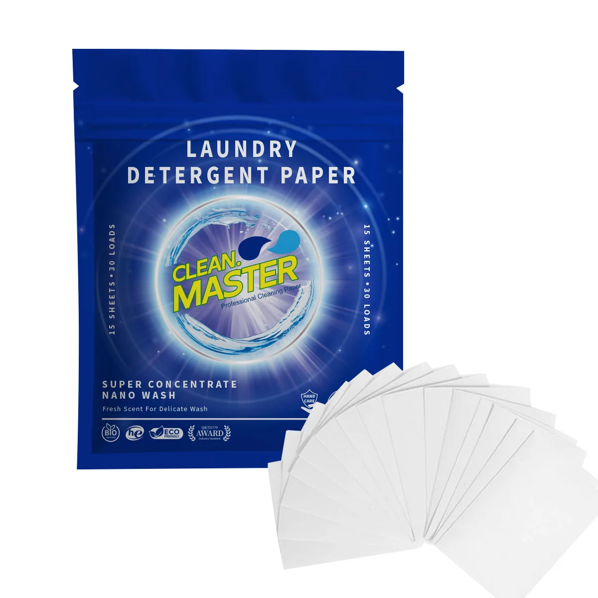 Clear master Biodegradable Eco-friendly Laundry Detergent Sheets