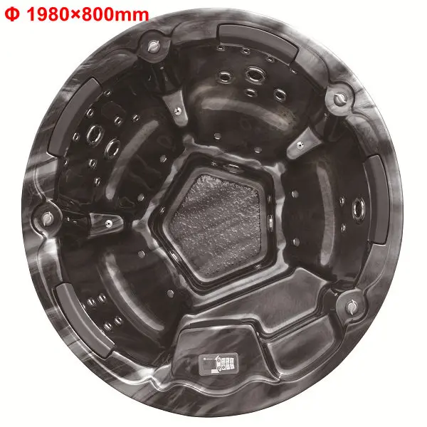 Hot Sale Luxury Round Acrylic Hot Tub Outdoor Spa Tubs Pool Whirlpool Massage Bathtub Relax Swim Spa Pool