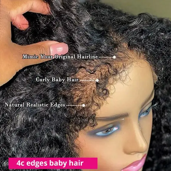 Wholesale Cheapest HD Glueless Lace Frontal Double Drawn Natural Raw Peruvian Human Hair Kinky Curl Front Wig For Black Women
