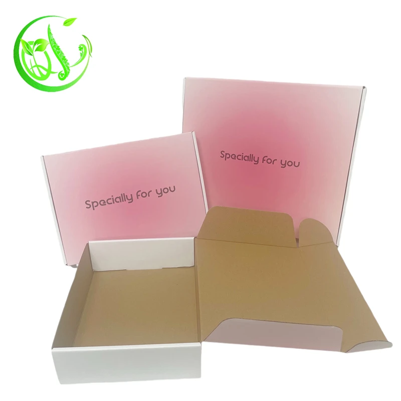 Biodegradable large gift box flat pack display boxes shopping gift paper recycle folding gift box