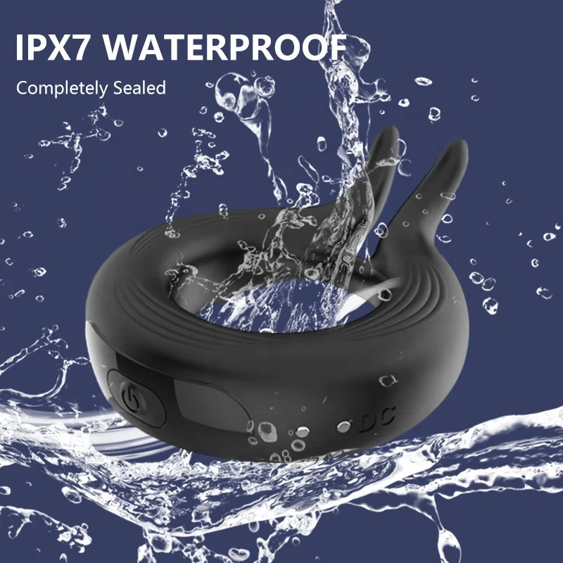 LEUTOO Hot Selling Man Vibrator Glans Weight Massage Ejaculation Sex Toys Soft Silicone Cock Ring Male Vibrating Penis Ring