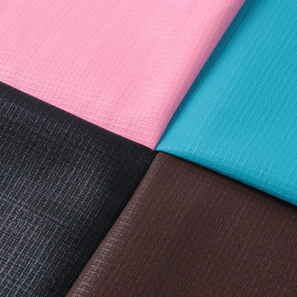 Cheap Price Sale 50% Polyurethane 50% Cotton Fabric Leather Roll Printed Pu Leather For Clothing